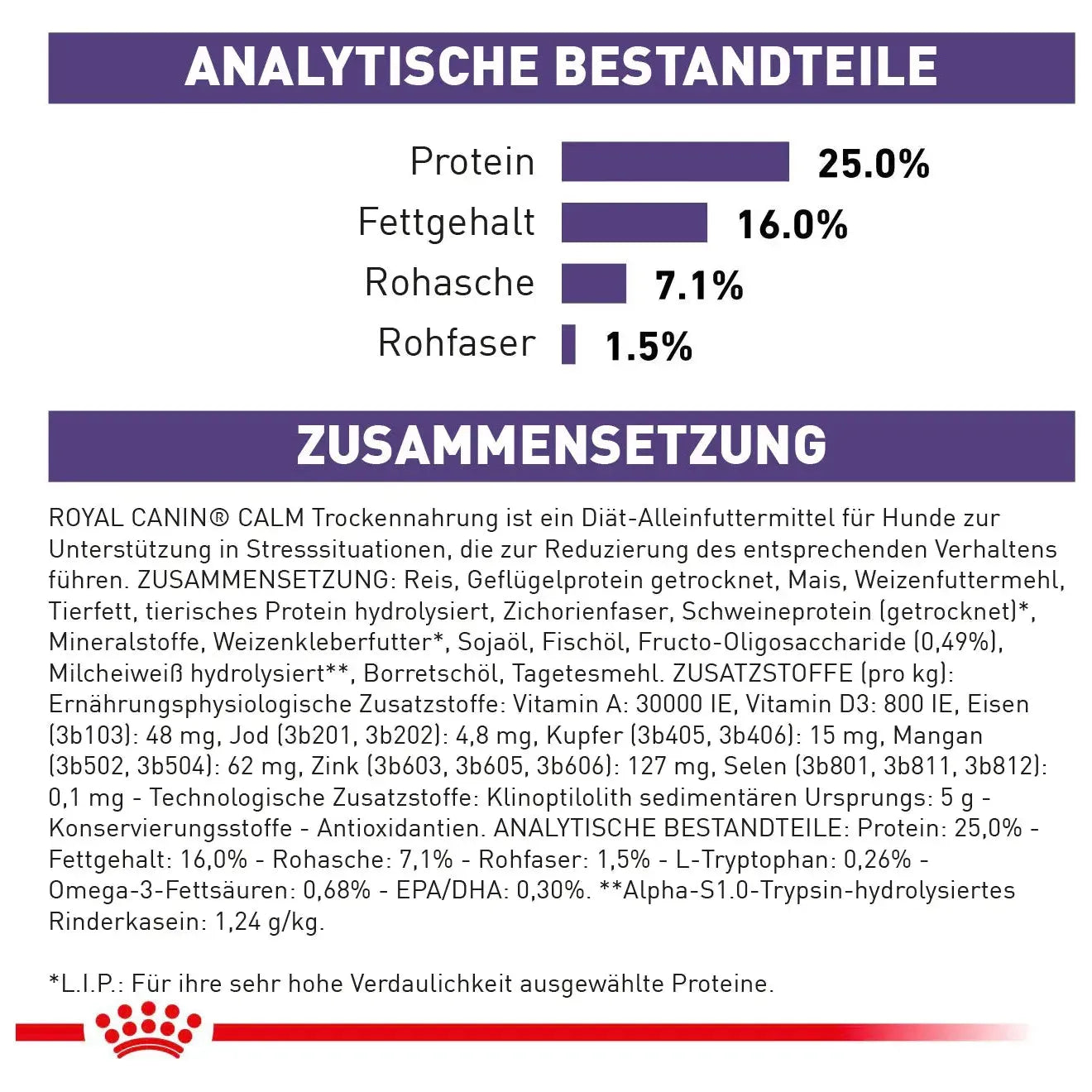 Royal Canin Calm small - Hund - Royal Canin Veterinary Diet - Marigin AG Onlineshop für Tierbedarf Royal Canin Calm small - Hund - 4kg Futter