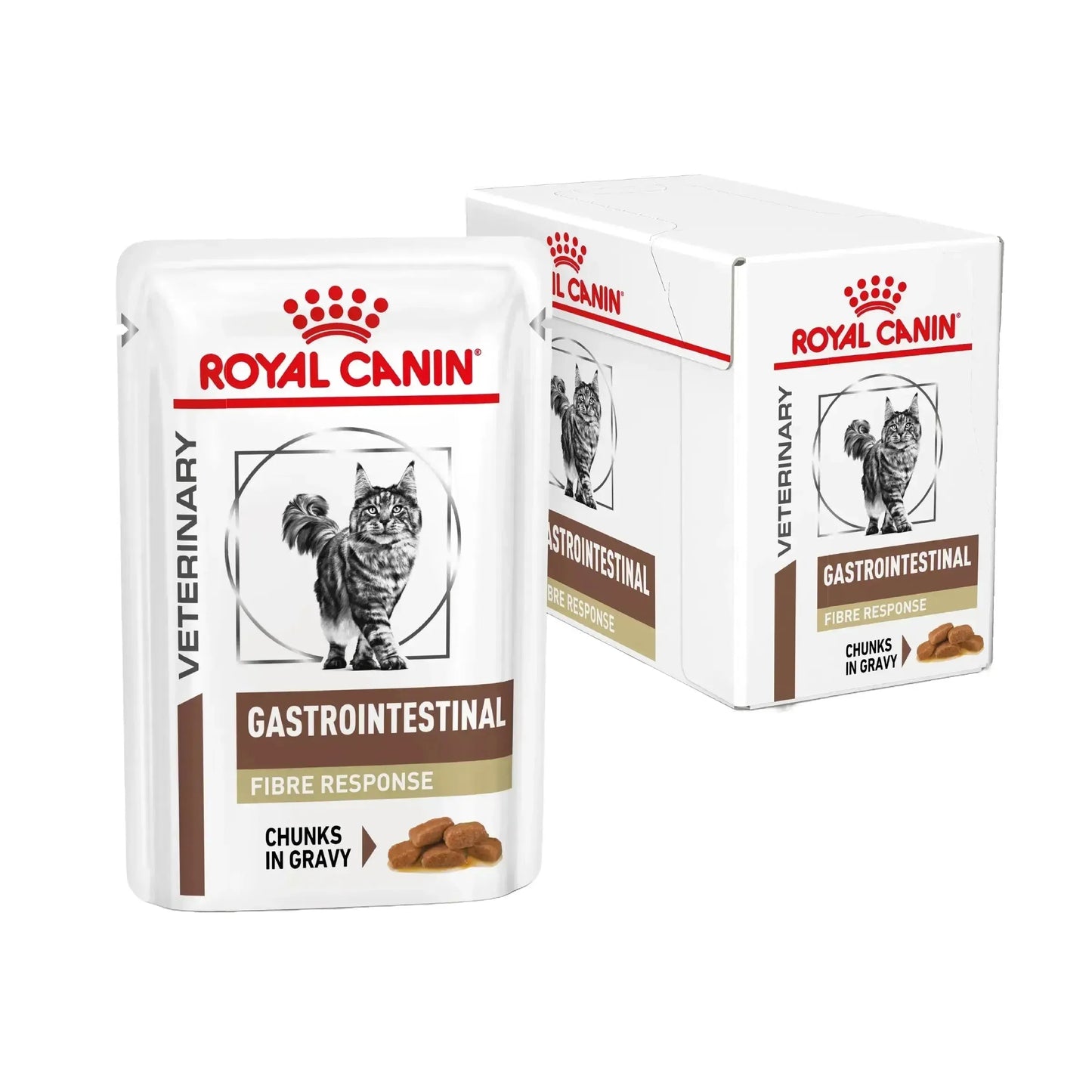 Royal Canin Gastrointestinal Fibre Response Katze - Beutel - Royal Canin Veterinary Diet - Marigin AG Onlineshop für Tierbedarf Royal Canin Gastrointestinal Fibre Response Katze - Beutel - Sosse/Gravy / 1 x 12 x 85g Futter