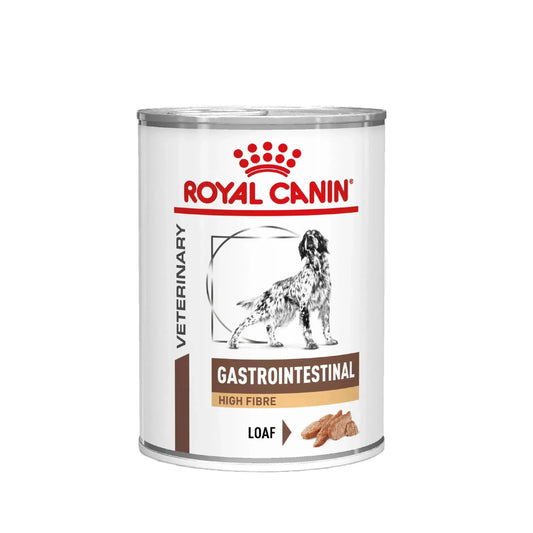 Royal Canin Gastrointestinal High Fibre Hund - Dose - Royal Canin Veterinary Diet - Marigin AG Onlineshop für Tierbedarf Royal Canin Gastrointestinal High Fibre Hund - Dose - Mousse/Loaf / 1 x 12 x 200g Futter