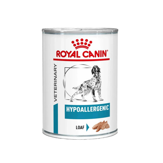 Royal Canin Hypoallergenic Hund - Dose - Royal Canin Veterinary Diet - Marigin AG Onlineshop für Tierbedarf Royal Canin Hypoallergenic Hund - Dose - Mousse/Loaf / 1 x 12 x 200g Futter