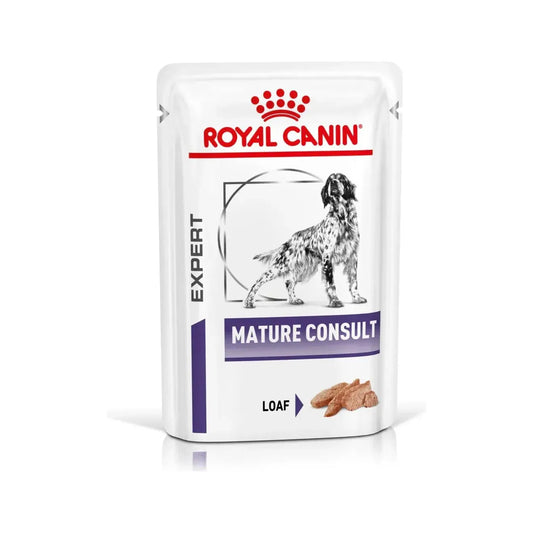 Royal Canin Mature Consult Hund - Beutel - Royal Canin Veterinary Care Nutrition - Marigin AG Onlineshop für Tierbedarf Royal Canin Mature Consult Hund - Beutel - Mousse / Loaf / 1 x 12 x 85 g Futter