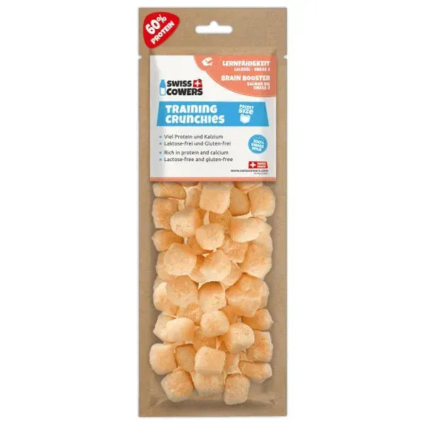 Training Crunchies - Hund - Swisscowers - Marigin AG Onlineshop für Tierbedarf Training Crunchies - Hund - Brain booster Lachsöl / 1 x 30g Kauartikel