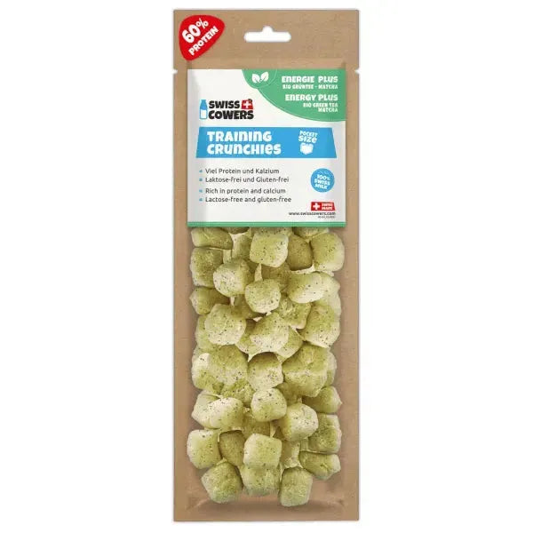Training Crunchies - Hund - Swisscowers - Marigin AG Onlineshop für Tierbedarf Training Crunchies - Hund - Energy plus Grüntee / 1 x 30g Kauartikel