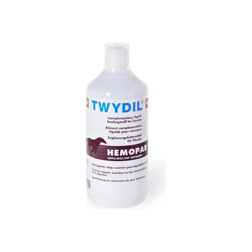 Twydil Hemopar Pferd - Flüssig - Pavesco AG - Marigin AG Onlineshop für Tierbedarf Twydil Hemopar Pferd - Flüssig - 1000 ml Ergänzungsfuttermittel