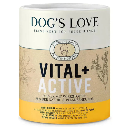 Vital+ Active Hund - Pulver - Dog's Love - Marigin AG Onlineshop für Tierbedarf Vital+ Active Hund - Pulver - 500 g Ergänzungsfuttermittel