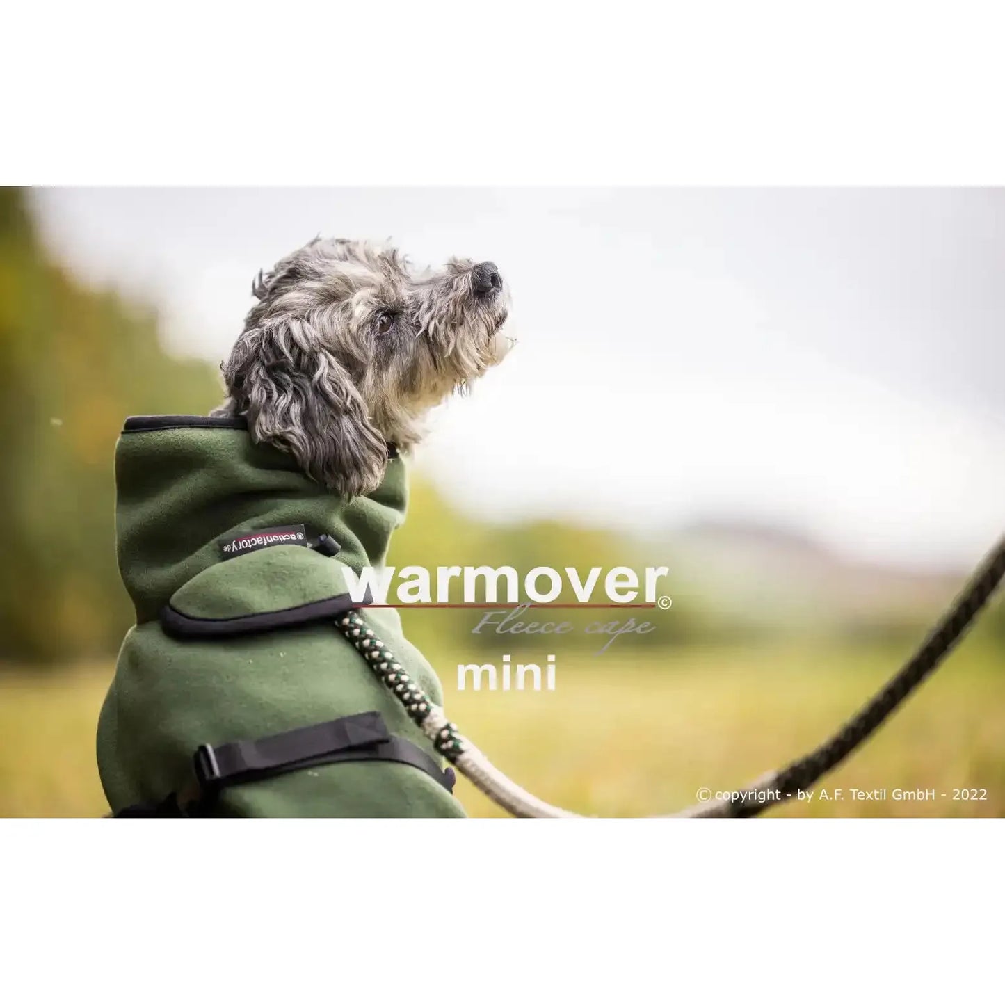 Warmover Cape MINI & DACKEL - Fleece - Action Factory - Marigin AG Onlineshop für Tierbedarf Warmover Cape MINI & DACKEL - Fleece - Mini / 30 cm / Pine Green Mantel