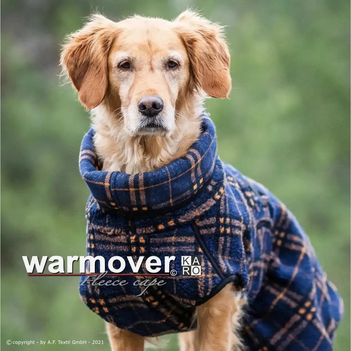 Warmover Cape STANDARD & BIG - Fleece - Action Factory - Marigin AG Onlineshop für Tierbedarf Warmover Cape STANDARD & BIG - Fleece - Standard (XS - XXL) / XS / 51cm / Karo Mantel
