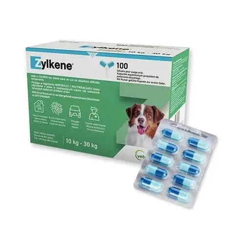 Zylkene 225mg - Vétoquinol - Marigin AG Onlineshop für Tierbedarf Zylkene 225mg - 10 Kapseln Ergänzungsfuttermittel