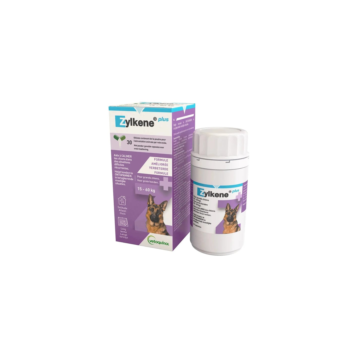 Zylkene Plus 450mg - Vétoquinol - Marigin AG Onlineshop für Tierbedarf Zylkene Plus 450mg - 30 Kapseln / 450mg Ergänzungsfuttermittel