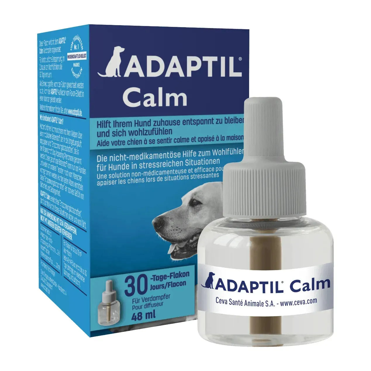 Adaptil Calm Nachfüllflacon - Ceva - Marigin AG Onlineshop für Tierbedarf Adaptil Calm Nachfüllflacon - 48ml Verhaltensprobleme/Stress