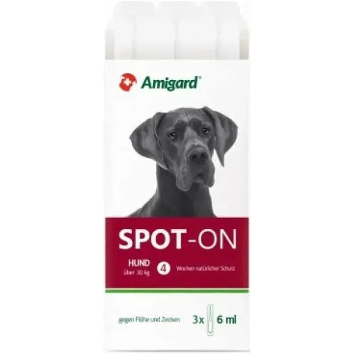 Amigard Spot-On für Hunde - Amigard - Marigin AG Onlineshop für Tierbedarf Amigard Spot-On für Hunde - Hund ab 30kg / 3 Stück Insektenabwehr
