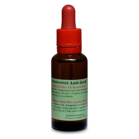 Anti-Zeck - Zeckentropfen - Powervet - Marigin AG Onlineshop für Tierbedarf Anti-Zeck - Zeckentropfen - 10ml Insektenabwehr