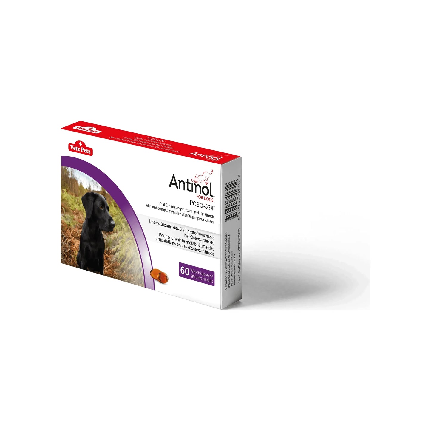 Antinol Hund - Biokema - Marigin AG Onlineshop für Tierbedarf Antinol Hund - 60 Stück Ergänzungsfuttermittel