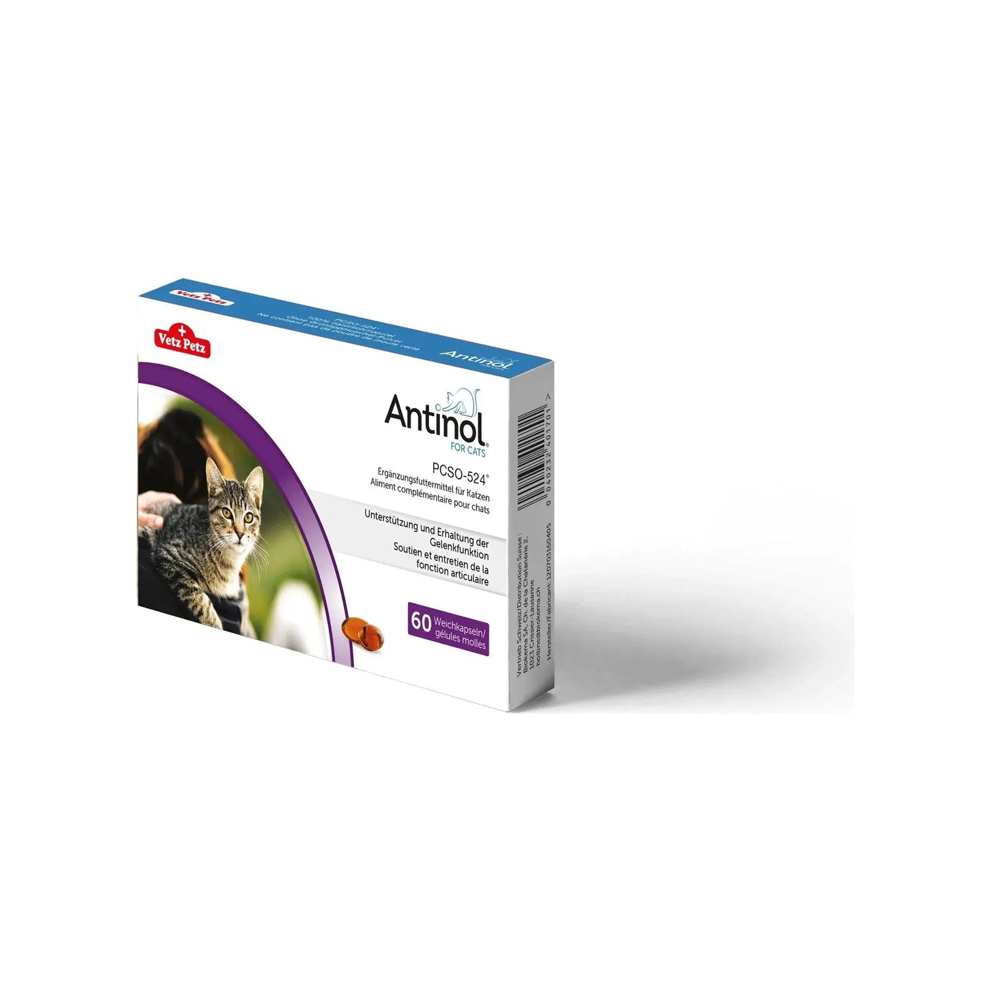 Antinol Katze - Biokema - Marigin AG Onlineshop für Tierbedarf Antinol Katze - 60 Stück Ergänzungsfuttermittel