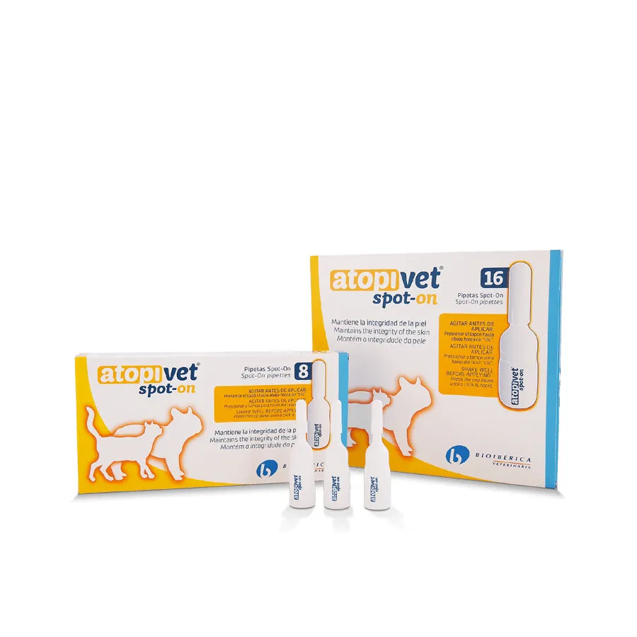Atopivet Spot-on - Bioiberica - Darreichungsform:Spot-On, Pflegeprodukte:Hautpflege/Shampoo, Tierart:Hund, Tierart:Katze - Marigin AG Onlineshop für Tierbedarf