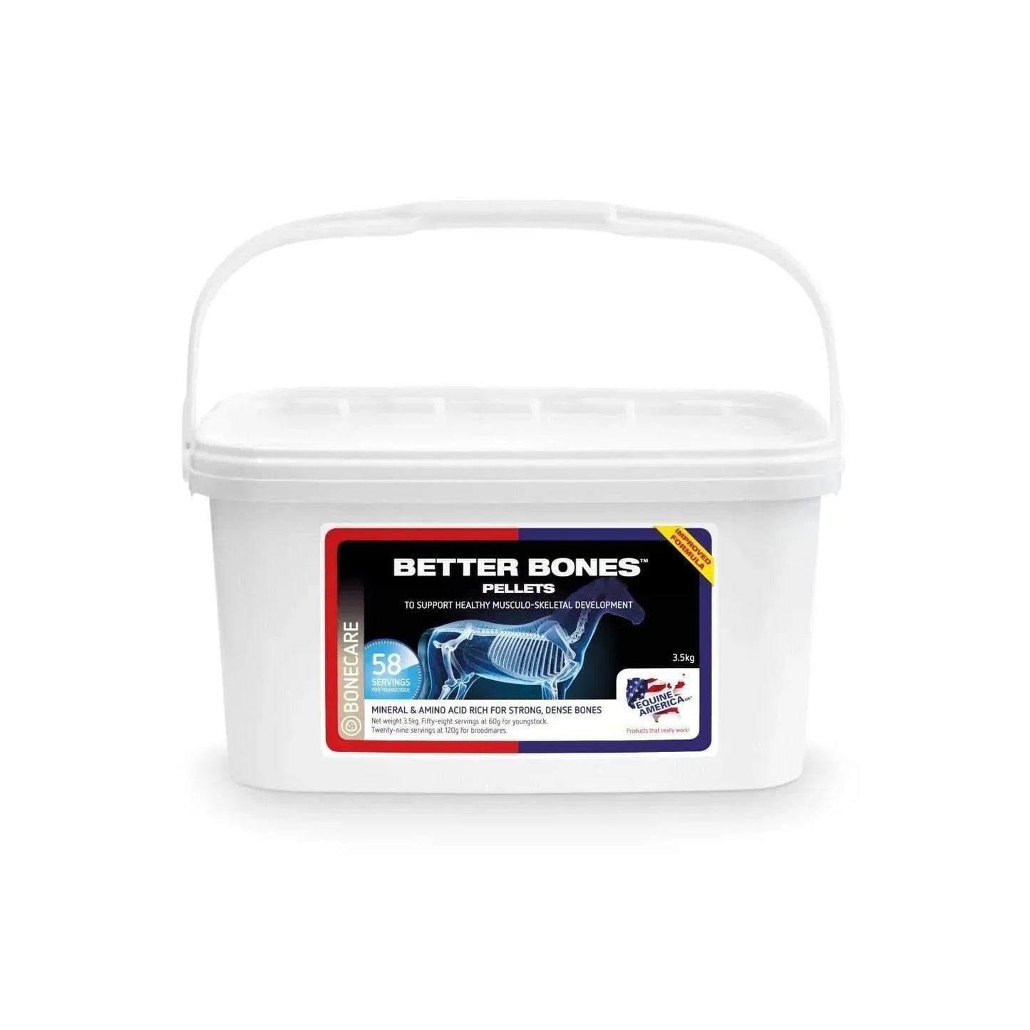 Better Bones - Pferd - Equine America - Marigin AG Onlineshop für Tierbedarf Better Bones - Pferd - 1 x 3.5 kg Ergänzungsfuttermittel