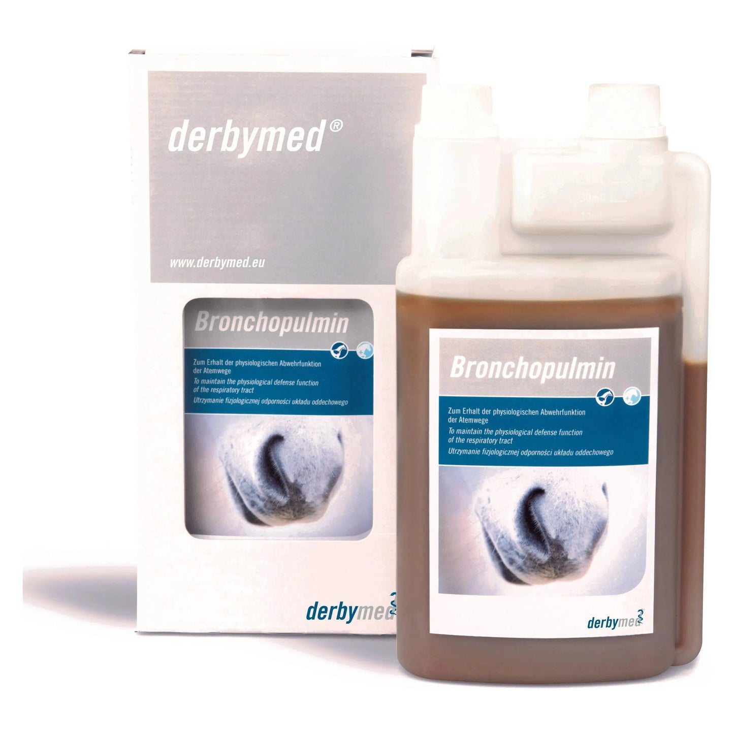 Bronchopulmin - Derbymed - Marigin AG Onlineshop für Tierbedarf Bronchopulmin - 1l Ergänzungsfuttermittel