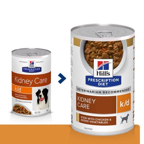 Canine k/d Ragout - Hill's Prescription Diet - Alter:Adult, Alter:Senior, Erkrankung:Niere, Futterart:Nass, Geschmack:Huhn, Tierart:Hund - Marigin AG Onlineshop für Tierbedarf