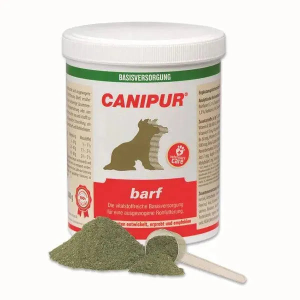 Canipur barf - Vetripharm - Marigin AG Onlineshop für Tierbedarf Canipur barf - 500g Ergänzungsfuttermittel