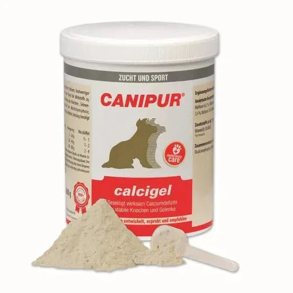 Canipur Calcigel - Vetripharm - Marigin AG Onlineshop für Tierbedarf Canipur Calcigel - 500g Ergänzungsfuttermittel