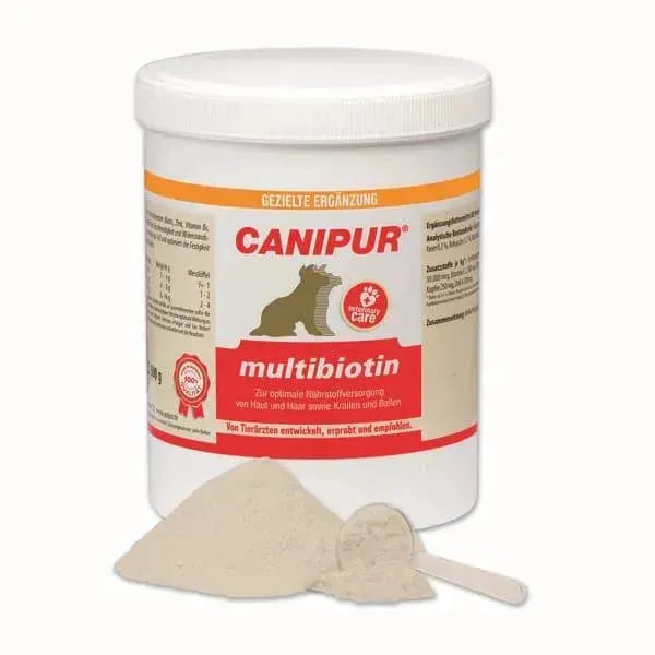 Canipur Multibiotin - Vetripharm - Marigin AG Onlineshop für Tierbedarf Canipur Multibiotin - 150g Ergänzungsfuttermittel