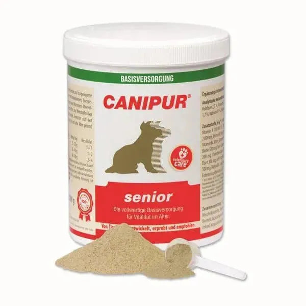 Canipur Senior - Vetripharm - Marigin AG Onlineshop für Tierbedarf Canipur Senior - 500g Ergänzungsfuttermittel