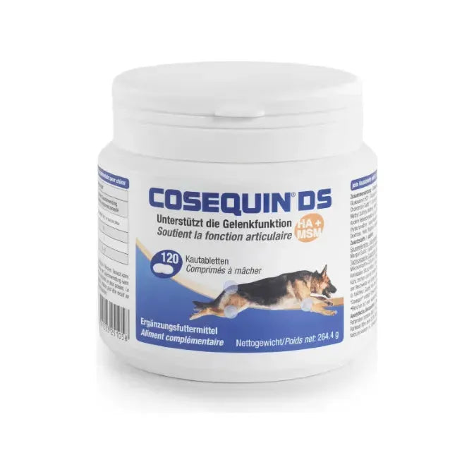 Cosequin DS Kautabletten - Nutramax - Marigin AG Onlineshop für Tierbedarf Cosequin DS Kautabletten - 120 Stück Ergänzungsfuttermittel