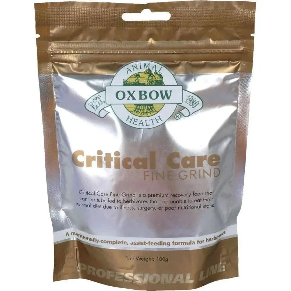 Critical Care Fine Grind - Oxbow Animal Health - Marigin AG Onlineshop für Tierbedarf Critical Care Fine Grind - 100g Ergänzungsfuttermittel
