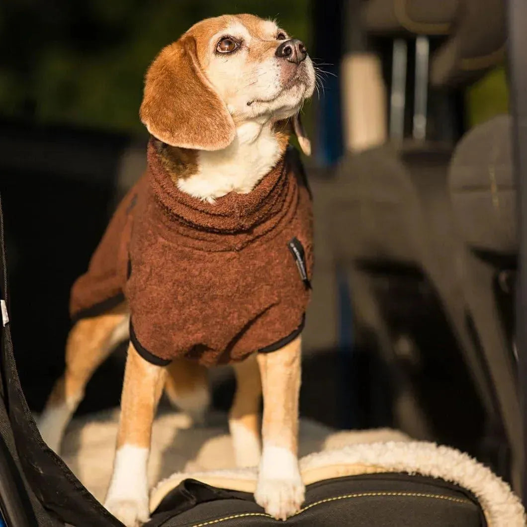 Dryup Cape MINI - Hundebademantel - Action Factory - Marigin AG Onlineshop für Tierbedarf Dryup Cape MINI - Hundebademantel - 30cm / Braun Mantel