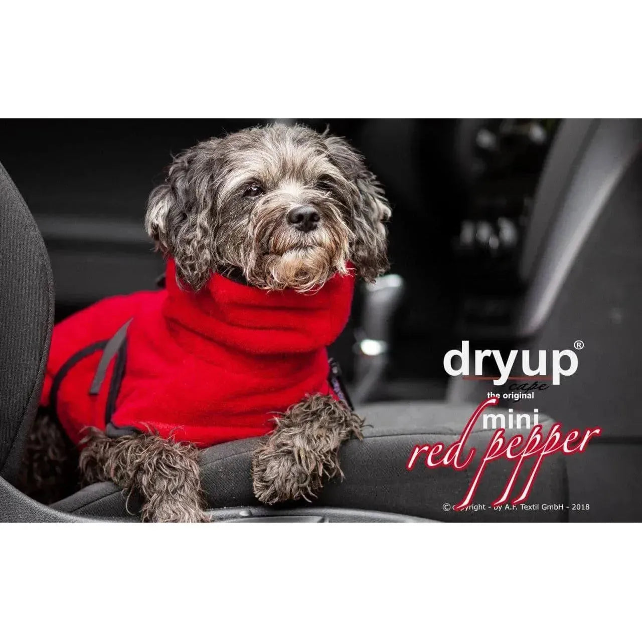 Dryup Cape MINI - Hundebademantel - Action Factory - Marigin AG Onlineshop für Tierbedarf Dryup Cape MINI - Hundebademantel - 30cm / Red pepper Mantel