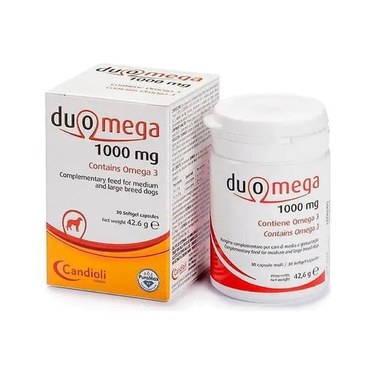 Duomega - Candioli - Marigin AG Onlineshop für Tierbedarf Duomega - 1000mg 60 Stück Ergänzungsfuttermittel