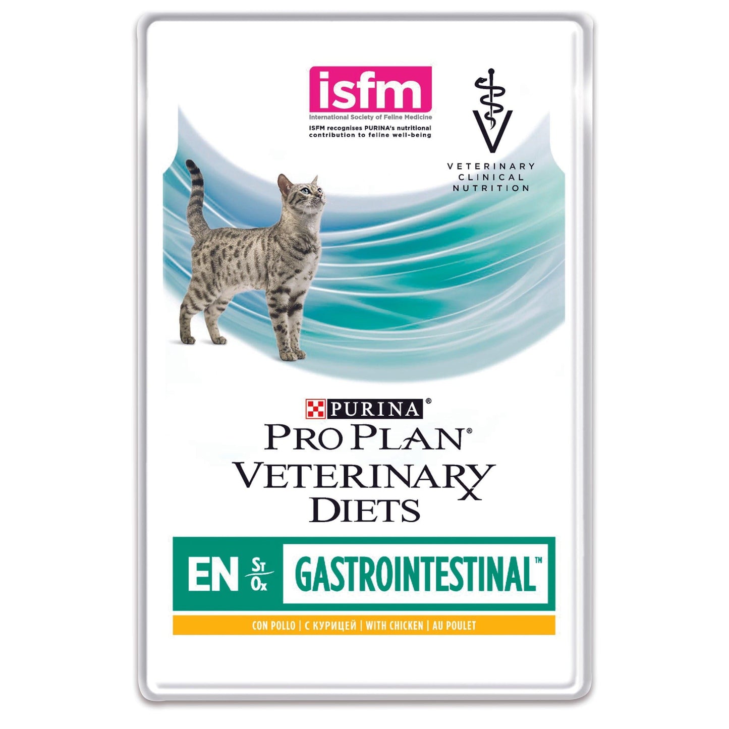 EN Katze Gastrointestinal Beutel - Purina Veterinary Diets - Alter:Adult, Alter:Senior, Alter:Welpen, Erkrankung:Bauchspeicheldrüse, erkrankung:leber, Erkrankung:Magen-Darm, Erkrankung:zur Erholung, Futterart:Nass, Geschmack:Huhn, Geschmack:Lachs, Tierart:Katze - Marigin AG Onlineshop für Tierbedarf