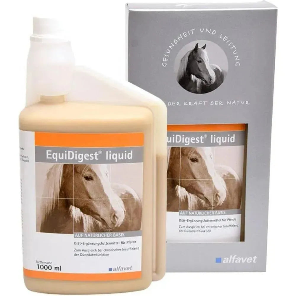EquiDigest liquid - Alfavet - Marigin AG Onlineshop für Tierbedarf EquiDigest liquid - 1l Ergänzungsfuttermittel