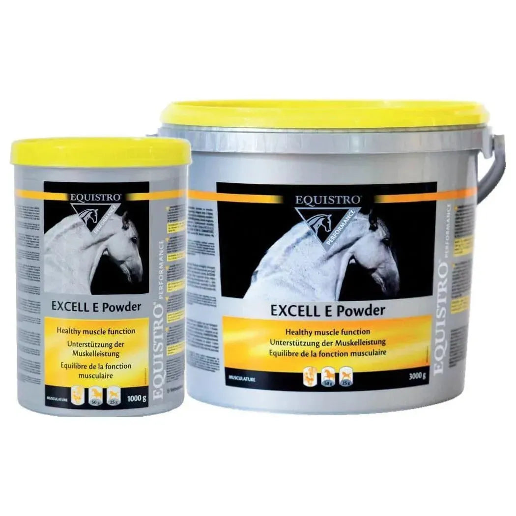 Excell E Powder - Equistro - Marigin AG Onlineshop für Tierbedarf Excell E Powder - 1kg Ergänzungsfuttermittel