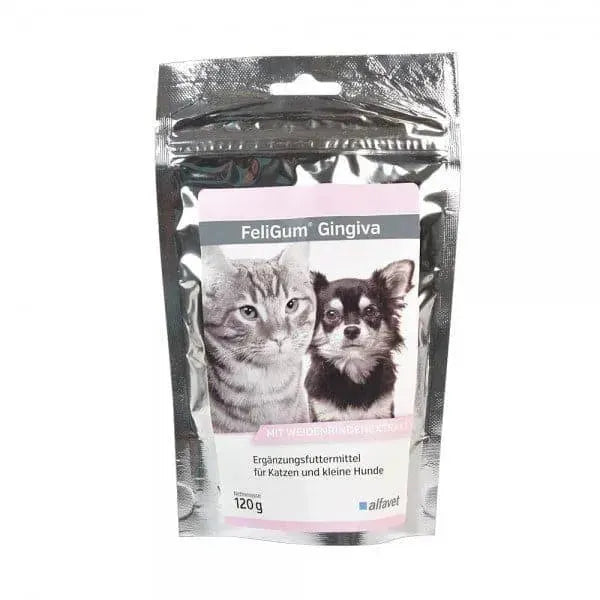 FeliGum Gingiva - Alfavet - Marigin AG Onlineshop für Tierbedarf FeliGum Gingiva - 120g Ergänzungsfuttermittel