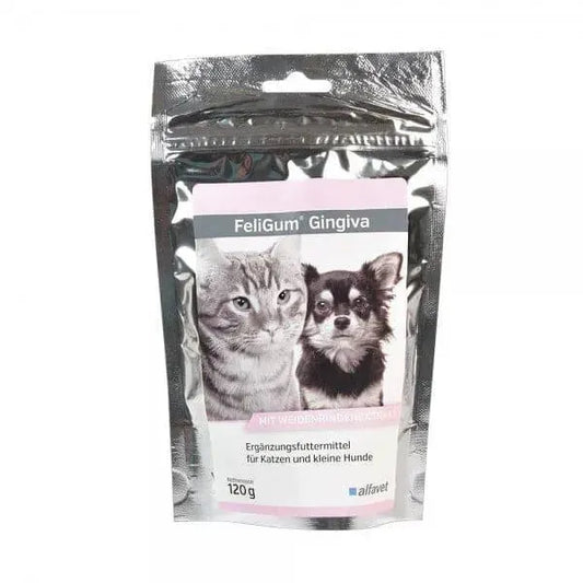 FeliGum Gingiva - Alfavet - Marigin AG Onlineshop für Tierbedarf FeliGum Gingiva - 120g Ergänzungsfuttermittel