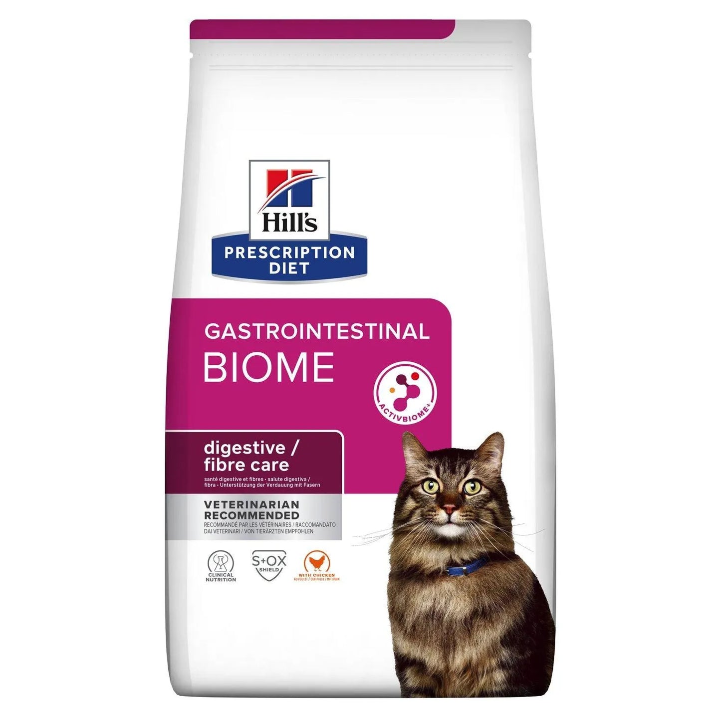 Feline Gastrointestinal Biome - Hill's Prescription Diet - Alter:Adult, Alter:Senior, Erkrankung:Magen-Darm, Futterart:Trocken, Geschmack:Huhn, Tierart:Hund - Marigin AG Onlineshop für Tierbedarf