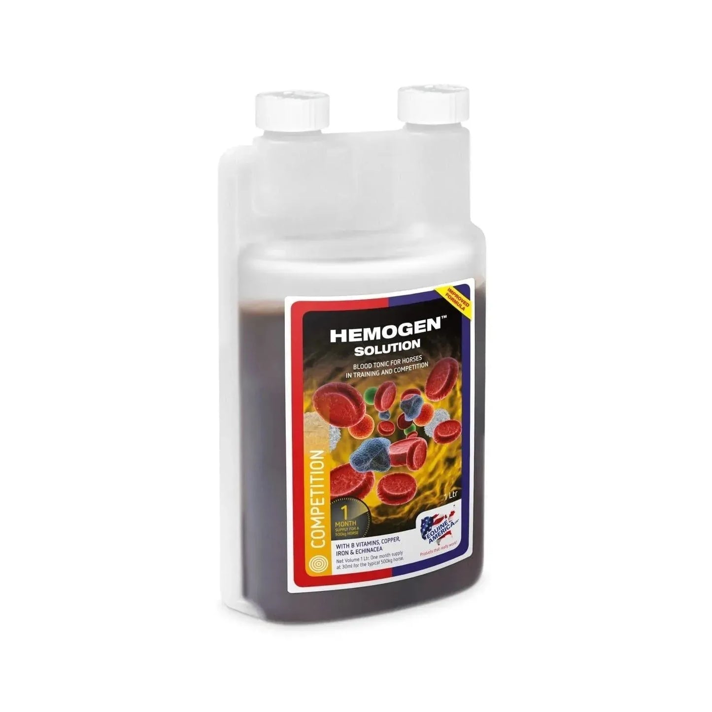 Hemogen Xtra Boost - Pferd - Equine America - Marigin AG Onlineshop für Tierbedarf Hemogen Xtra Boost - Pferd - 1 x 1l Ergänzungsfuttermittel
