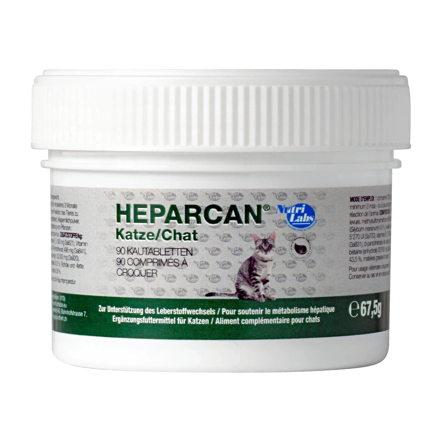 Heparcan Katze - Nutrilabs - Marigin AG Onlineshop für Tierbedarf Heparcan Katze - 90 Stück Ergänzungsfuttermittel