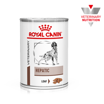 Hepatic Dog Dosen - Royal Canin Veterinary Diet - Alter:Adult, Alter:Senior, erkrankung:leber, Futterart:Nass, Geschmack:Huhn, Tierart:Hund - Marigin AG Onlineshop für Tierbedarf