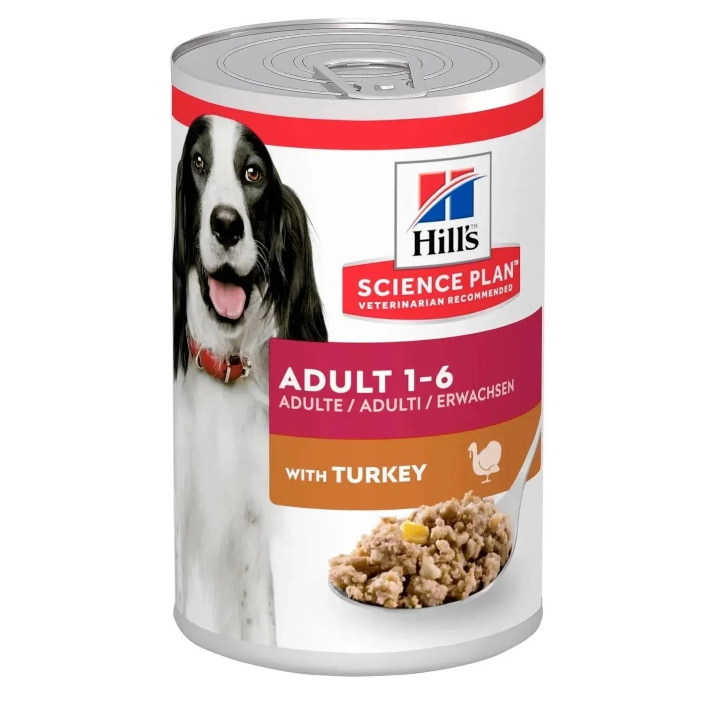 Hill's Adult 1-6 Hund - Dosen - Hill's Science Plan - Marigin AG Onlineshop für Tierbedarf Hill's Adult 1-6 Hund - Dosen - Truthahn / 12x370g Futter