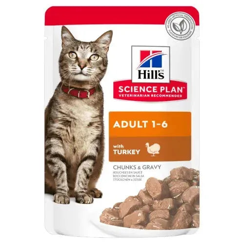 Hill's Adult 1-6 Katze - Beutel - Hill's Science Plan - Marigin AG Onlineshop für Tierbedarf Hill's Adult 1-6 Katze - Beutel - Truthahn / 12x85g Futter