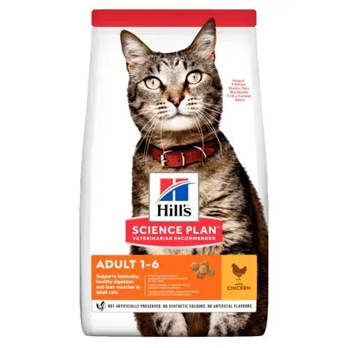 Hill's Adult 1-6 - Katze - Hill's Science Plan - Marigin AG Onlineshop für Tierbedarf Hill's Adult 1-6 - Katze - 6x300g / Huhn Futter