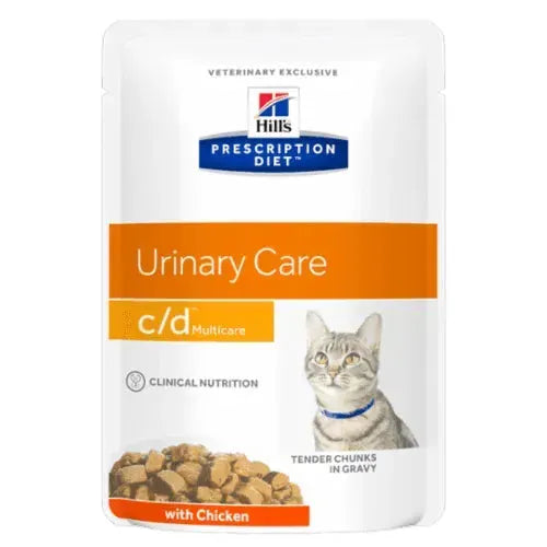 Hill's c/d Multicare Katze - Beutel - Hill's Prescription Diet - Marigin AG Onlineshop für Tierbedarf Hill's c/d Multicare Katze - Beutel - Huhn / 1 x 12 x 85g Futter