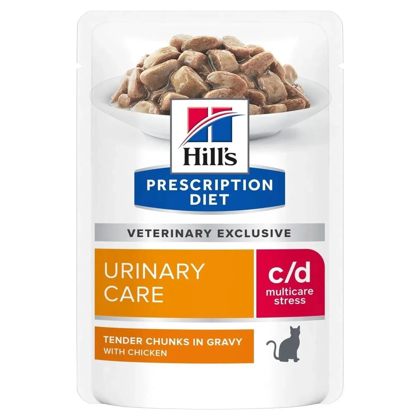 Hill's c/d Urinary Stress Katze - Beutel - Hill's Prescription Diet - Marigin AG Onlineshop für Tierbedarf Hill's c/d Urinary Stress Katze - Beutel - Huhn / 12x85g Futter