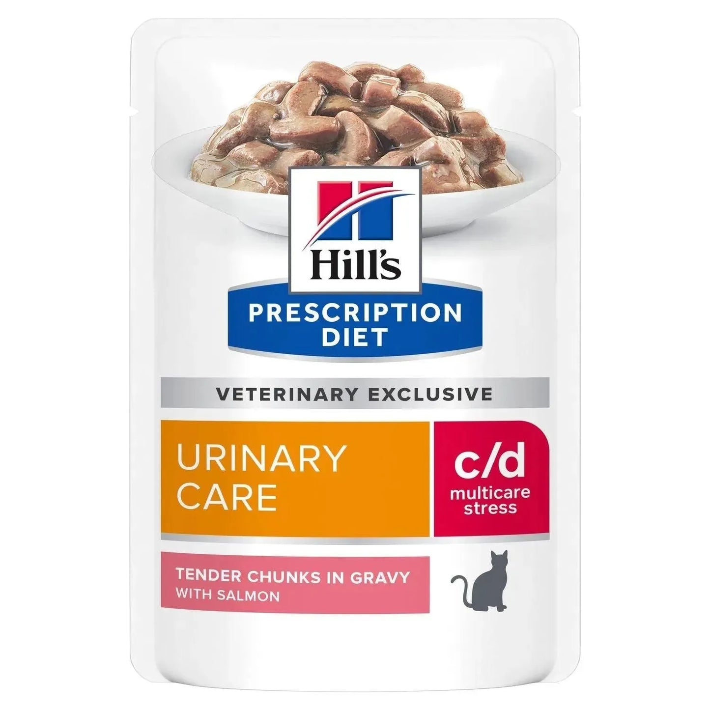 Hill's c/d Urinary Stress Katze - Beutel - Hill's Prescription Diet - Marigin AG Onlineshop für Tierbedarf Hill's c/d Urinary Stress Katze - Beutel - Lachs / 12x85g Futter