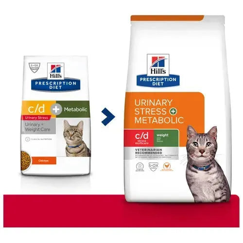 Hill's c/d Urinary Stress + Metabolic - Katze - Hill's Prescription Diet - Marigin AG Onlineshop für Tierbedarf Hill's c/d Urinary Stress + Metabolic - Katze - 1.5kg Futter