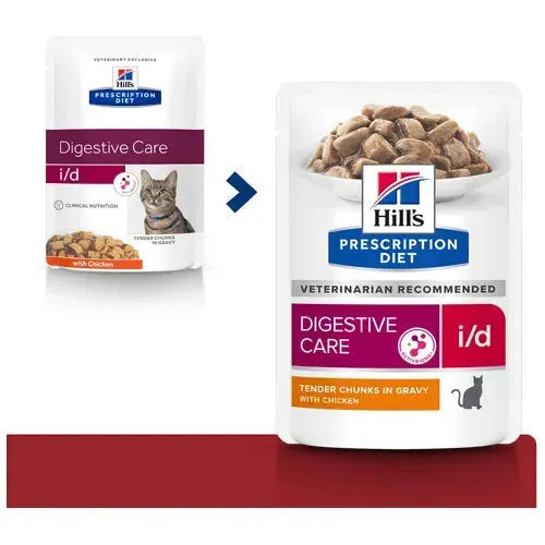 Hill's i/d Katze - Beutel - Hill's Prescription Diet - Marigin AG Onlineshop für Tierbedarf Hill's i/d Katze - Beutel - Huhn / 12x85g Futter