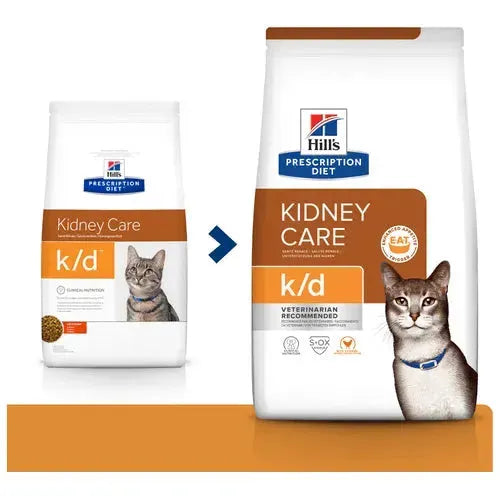 Hill's k/d - Katze - Hill's Prescription Diet - Marigin AG Onlineshop für Tierbedarf Hill's k/d - Katze - 1.5kg / Huhn Futter