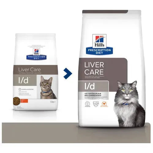 Hill's l/d - Katze - Hill's Prescription Diet - Marigin AG Onlineshop für Tierbedarf Hill's l/d - Katze - 1.5kg Futter